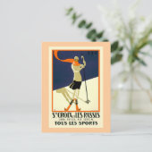 "Ste Croix et Les Rasses"スイスヴィンテージ旅行 ポストカード (スタンド正面)