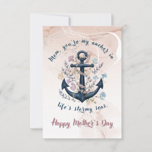 Steadfastいかり – マザーズデイフラットカード (正面)