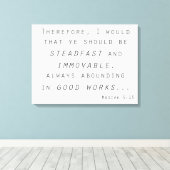 steadfast不動lds聖なる書物、 経典mosiah キャンバスプリント (インサイチュ (ウッドフロア))