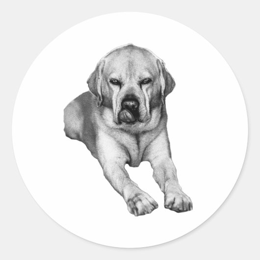 Steadfast Friend in Ink ラウンドシール (正面)