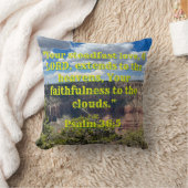 Steadfast Love Clouds Psalm 6:5 クッション (ブランケット)