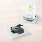 Steady Companion – Parson Russell Terrier ガラスコースター (アングル)