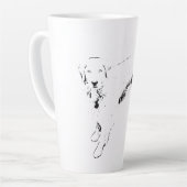 Steady Eyes at Harvest Dusk カフェラテマグ (左アングル)