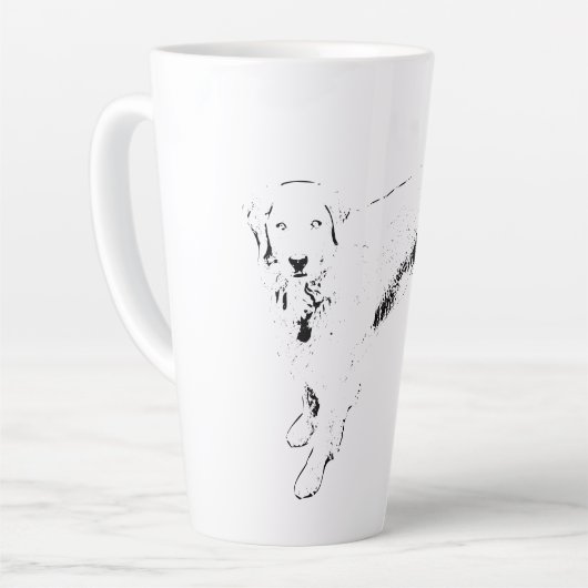 Steady Eyes at Harvest Dusk カフェラテマグ (左アングル)