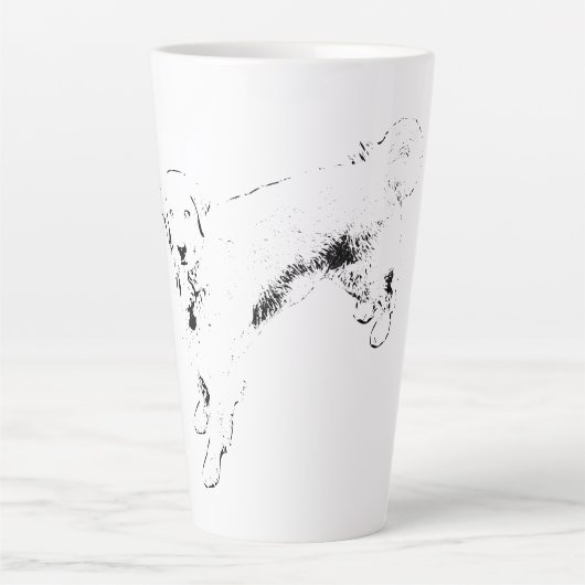 Steady Eyes at Harvest Dusk カフェラテマグ (正面)