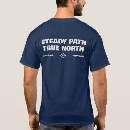 Steady Path True North Simple Text T-Shirt Tシャツ