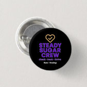 Steady Sugar Crew 健康とバランスを応援 缶バッジ (正面&裏面)