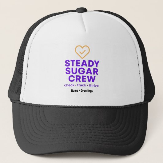 Steady Sugar Crew Empowering Wellness and Balance  キャップ (正面)