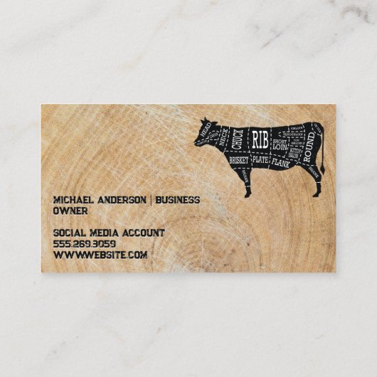 Steak Cut | Flames | Restaurant Grill 名刺 (裏面)