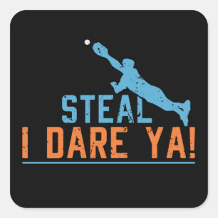 Steal I Dare Ya – 野球ソフトボールシャツSquare St スクエアシール