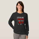 Stealing Heart Like I Steal Pucks Valentines Day H Tシャツ (正面フル)