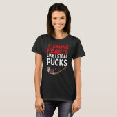 Stealing Heart Like I Steal Pucks Valentines Day H Tシャツ (正面フル)