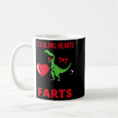 Stealing Hearts And Blasting Farts T Rex Cute Todd コーヒーマグカップ (左)