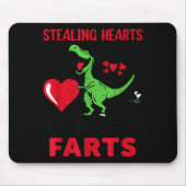 Stealing Hearts And Blasting Farts T Rex Cute Todd マウスパッド (正面)