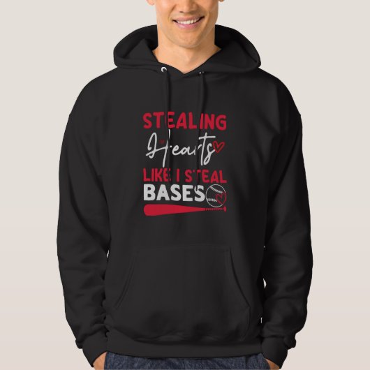 Stealing Hearts Bases Baseball Player パーカ (正面)