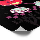 Stealing Hearts Like I Steal Pucks Funny Valentine ポスター (角)