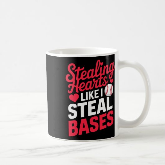 Stealing Hearts Like I Steal Ses かわいい バレンタイン コーヒーマグカップ (右)