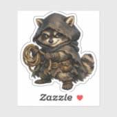 Stealthy Raccoon Rogue – Cute Thief Animal シール (シート)