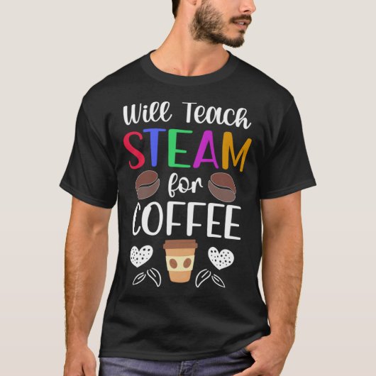 STEAM先生コーヒー科学技術技術者 Tシャツ (正面)