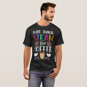 STEAM先生コーヒー科学技術技術者 Tシャツ (正面フル)
