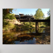 Steam Engine on Trestle ポスター (正面)