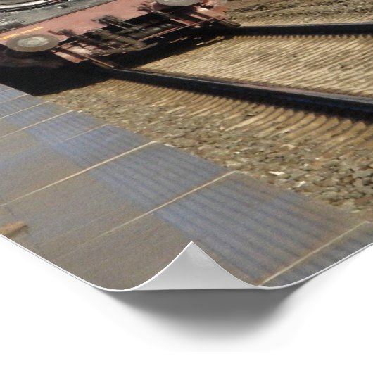 Steam Engine Train Poster ポスター (角)