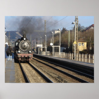 Steam Engine Train Poster ポスター