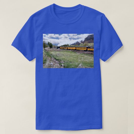 Steam Locomotive And Passenger Cars Durango And Si Tシャツ (デザイン正面)