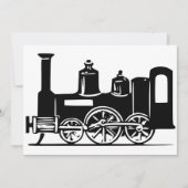 Steam Locomotive Invitations 招待状 (正面)