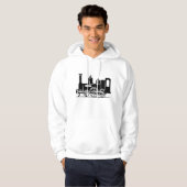 Steam Locomotive Mens Hoodie パーカ (正面フル)