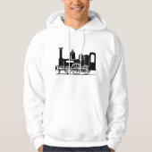 Steam Locomotive Mens Hoodie パーカ (正面)