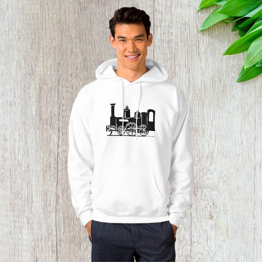 Steam Locomotive Mens Hoodie パーカ