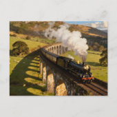 Steam Locomotive on Viaduct ポストカード (正面)