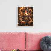Steam Punk Steve Stretched Canvas Print キャンバスプリント (インサイチュ (リビング))