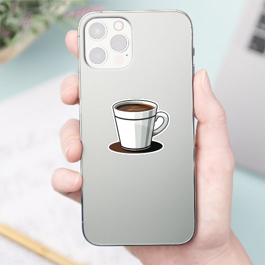 Steam Rising from Coffee Cup シール (スマートフォン)