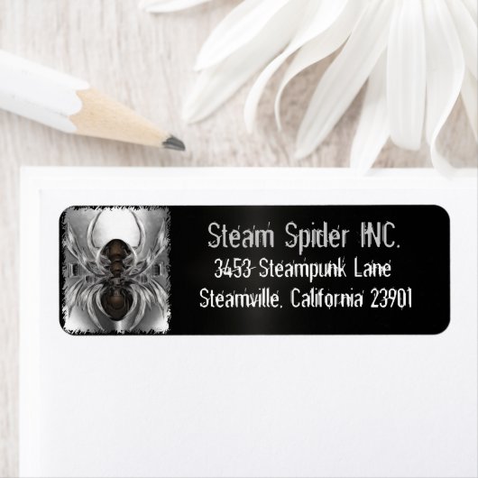 Steam Spider Steampunk for Personal & Business ラベル (インサイチュ)