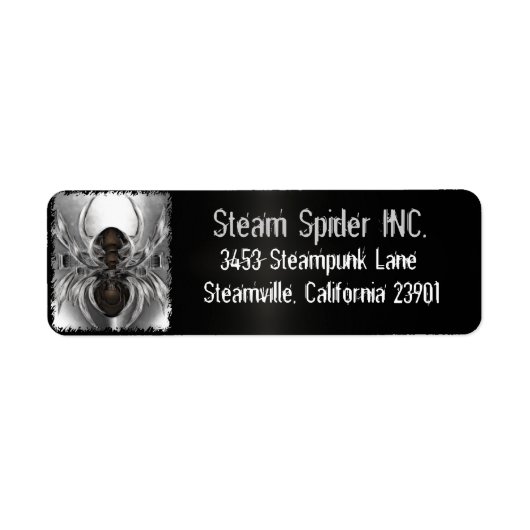 Steam Spider Steampunk for Personal & Business ラベル (正面)