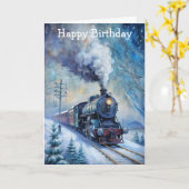 Steam Train カード (黄色い花)