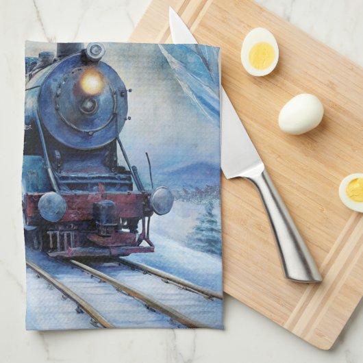 Steam Train キッチンタオル (四つ折り)