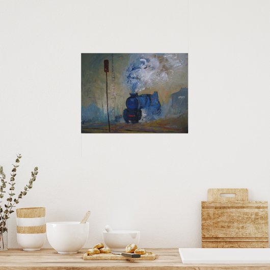 steam train ポスター (キッチン)