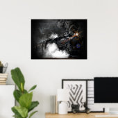 steam train ポスター (ホームオフィス)