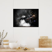 steam train ポスター (キッチン)