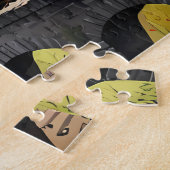 Steam Train Dreams Landscape Artwork ジグソーパズル (側面)