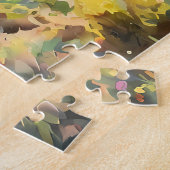 Steam Train Dreams Landscape Watercolour Artwork j ジグソーパズル (側面)