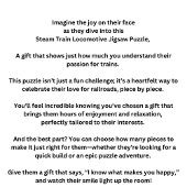 Steam Train Engine Locomotive Railroad ジグソーパズル