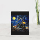 Steam Train Graphic For Men Boys Locomotive  カード (正面)