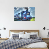 STEAM TRAIN QUEENSLAND AUSTRALIA WITH ART EFFECTS キャンバスプリント (インサイチュ (寝室))