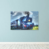 STEAM TRAIN QUEENSLAND AUSTRALIA WITH ART EFFECTS キャンバスプリント (インサイチュ (ウッドフロア))