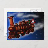 Steam Train Santa、はがき シーズンポストカード (正面/裏面)