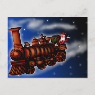Steam Train Santa、はがき シーズンポストカード